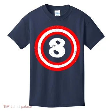 Captain 8th Birthday Kids T-Shirt