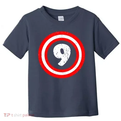 Captain 9th Birthday Toddler T-Shirt