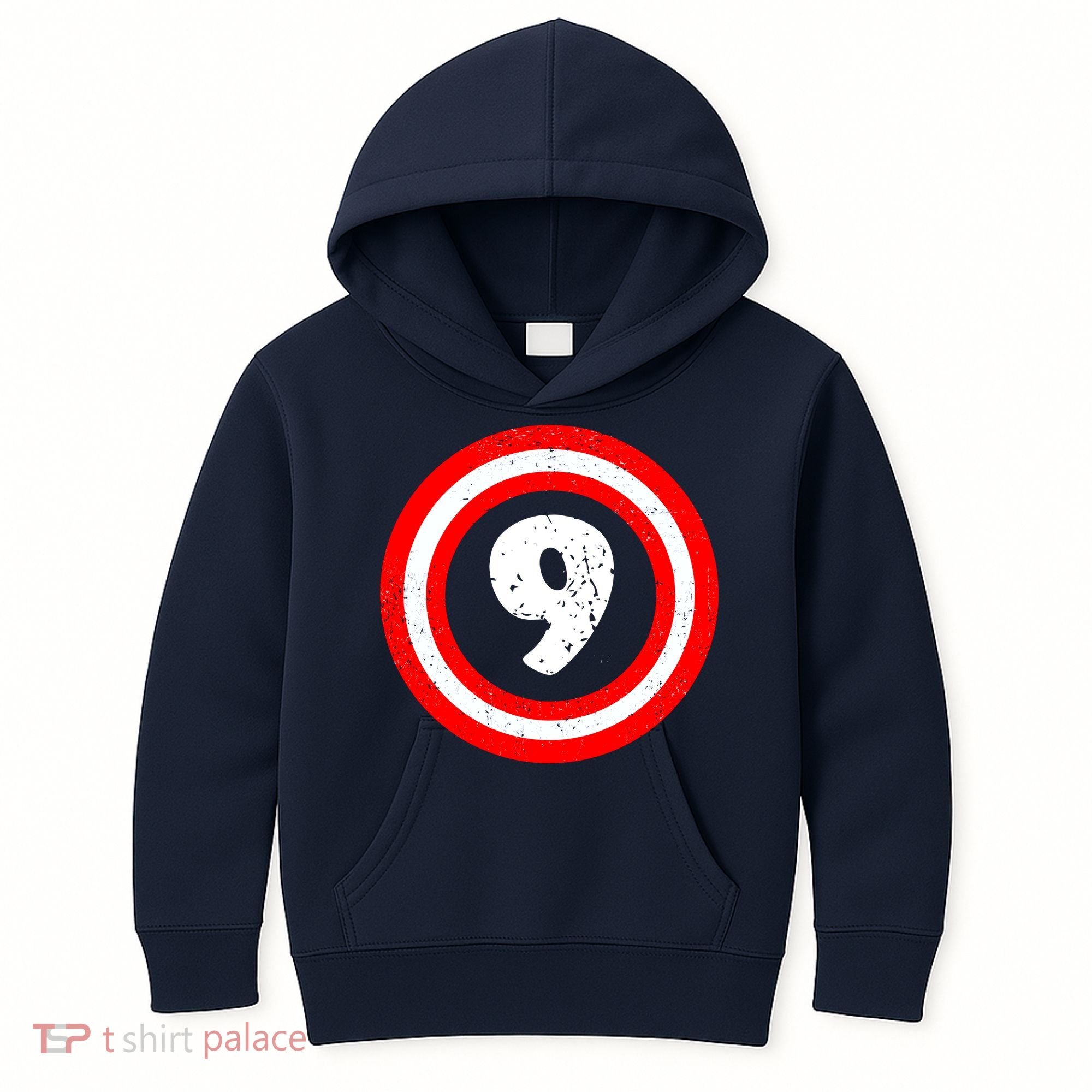 Captain 9th Birthday Kids Hoodie