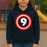 Captain 9th Birthday Kids Hoodie thumb 3
