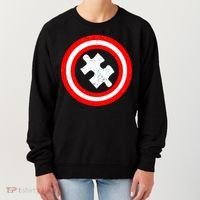 Captain Autism Distressed Shield Women's Sweatshirt thumb 0