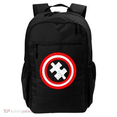 Captain Autism Distressed Shield Backpack