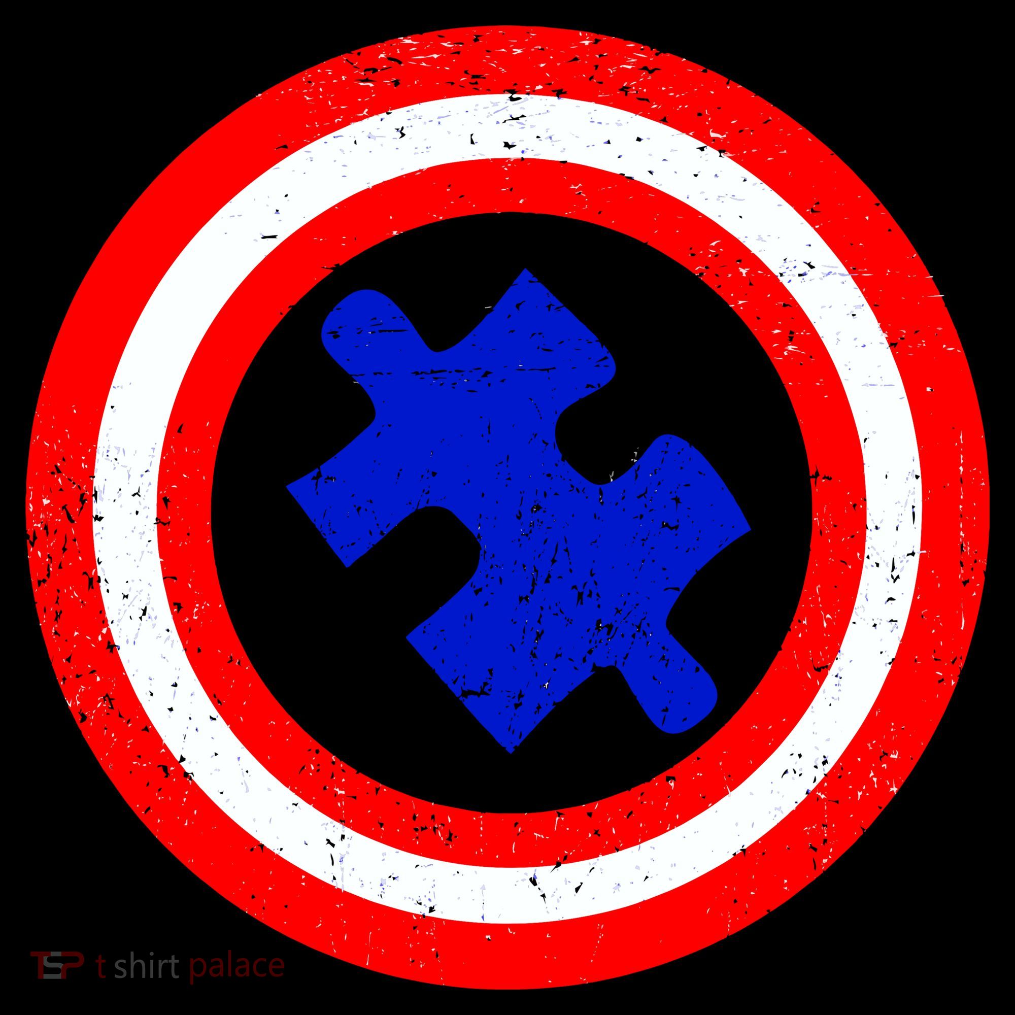Captain Autism Distressed Shield Coffee Mug