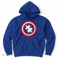 Captain Autism Distressed Shield Hoodie thumb 0