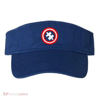 Captain Autism Distressed Shield Visor
