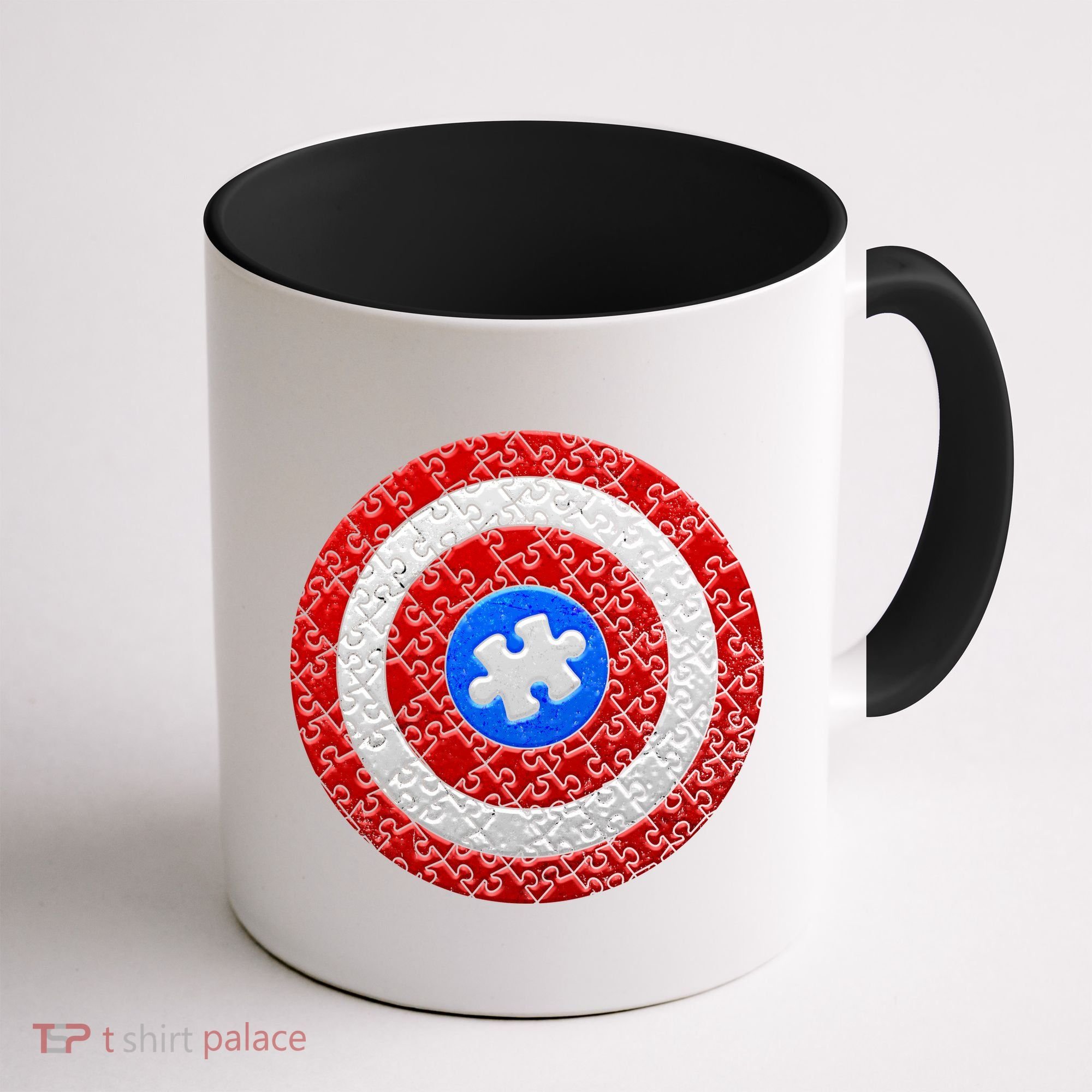 Captain Autism Puzzle Shield Coffee Mug