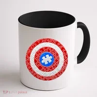Captain Autism Puzzle Shield Coffee Mug thumb 1
