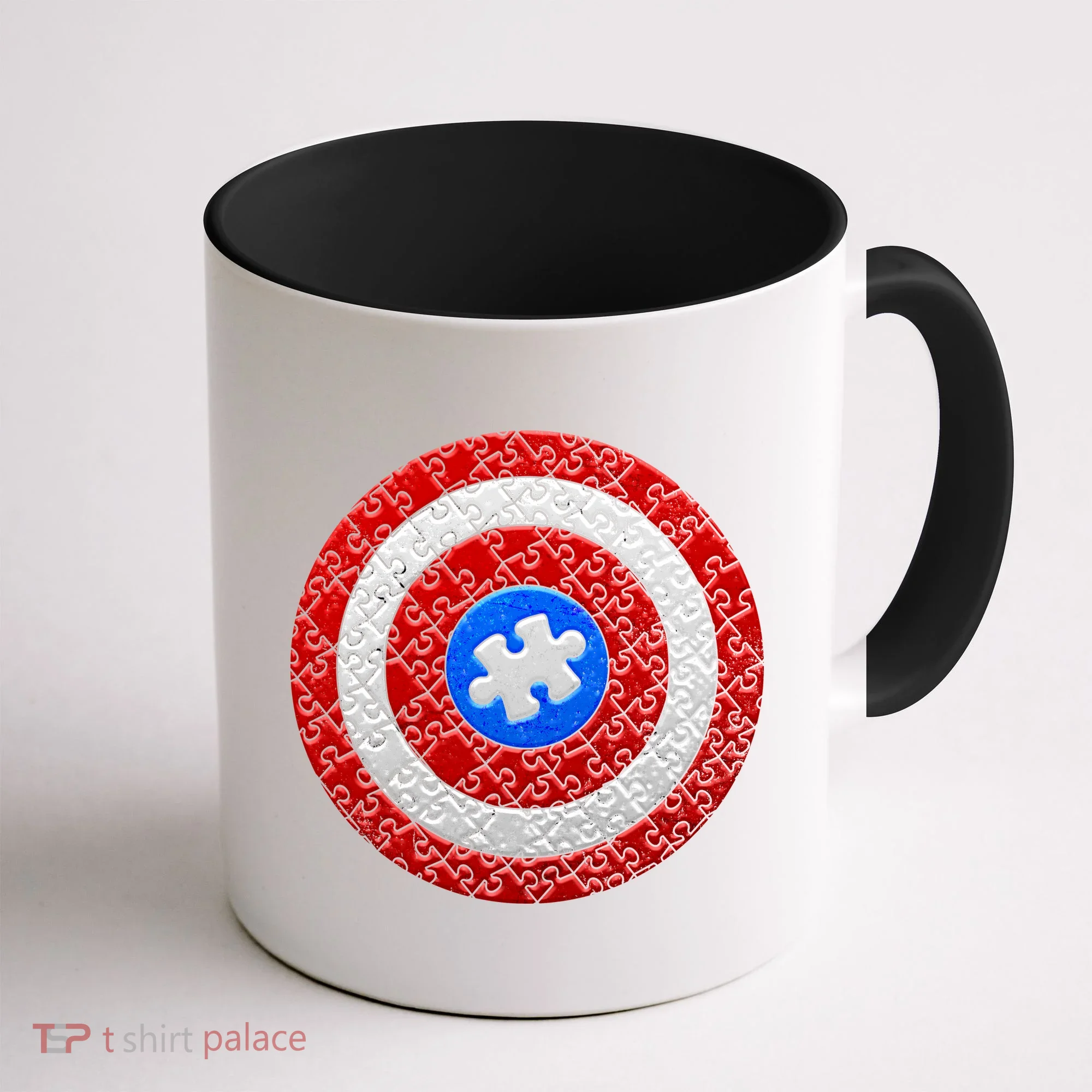 Captain Autism Puzzle Shield Coffee Mug