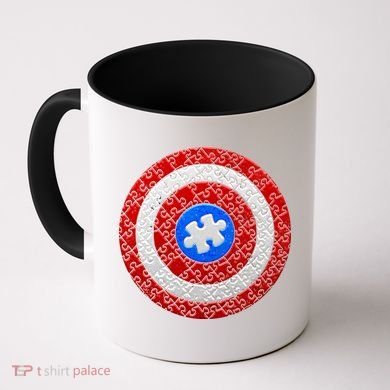 Captain Autism Puzzle Shield Coffee Mug