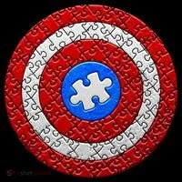 Captain Autism Puzzle Shield Coffee Mug thumb 5