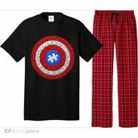 Captain Autism Puzzle Shield Pajama Set thumb 0