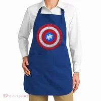Captain Autism Puzzle Shield Apron thumb 2