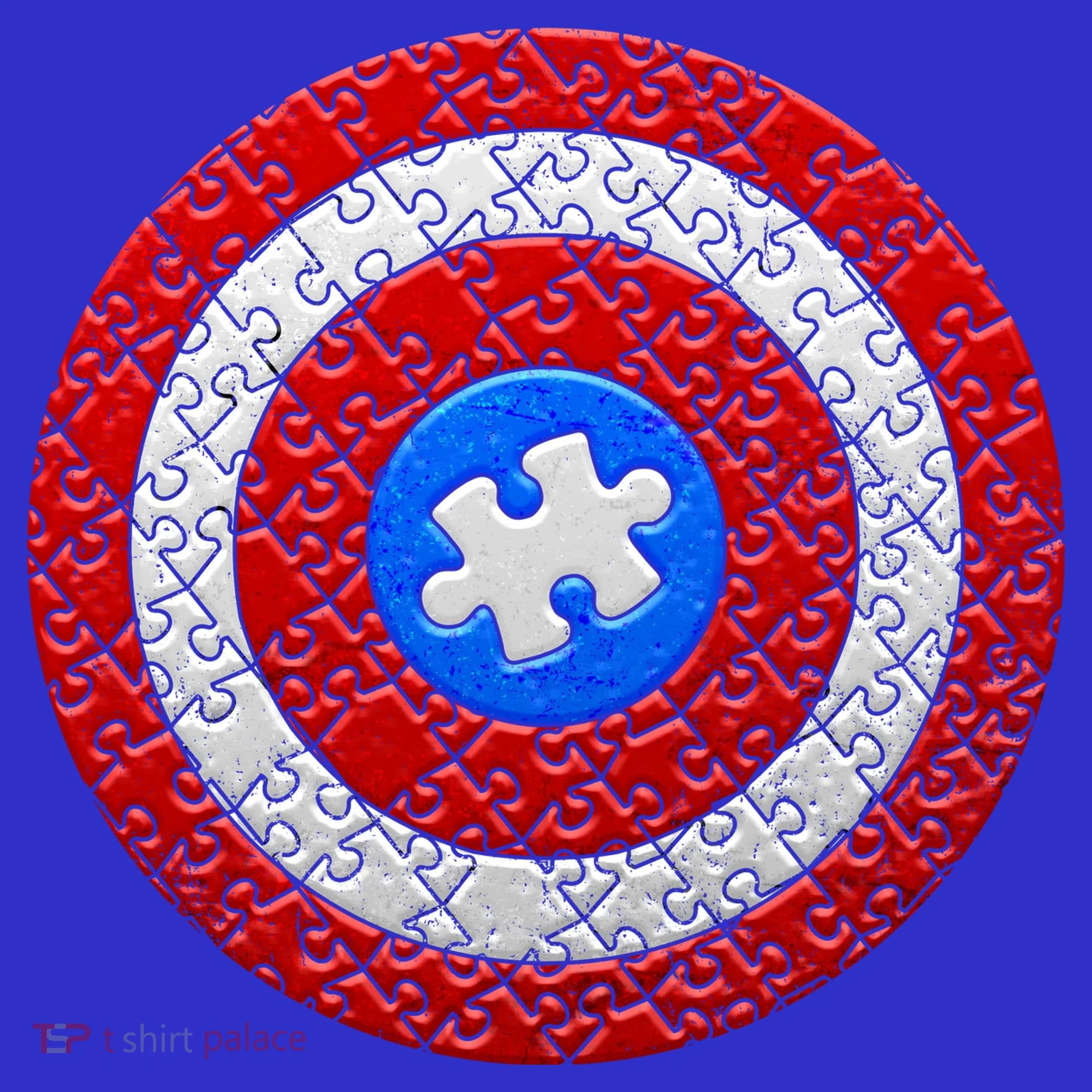 Captain Autism Puzzle Shield Apron