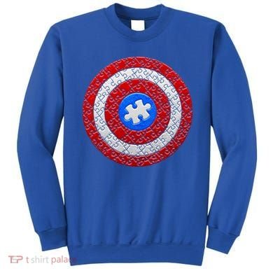 Captain Autism Puzzle Shield Sweatshirt