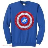 Captain Autism Puzzle Shield Sweatshirt thumb 0