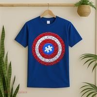 Captain Autism Puzzle Shield T-Shirt thumb 2