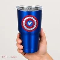 Captain Autism Puzzle Shield Tumbler thumb 2