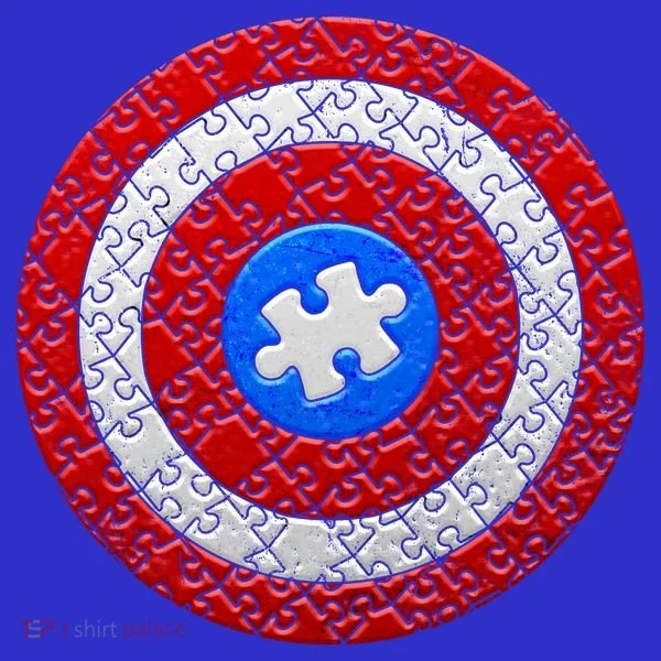 Captain Autism Puzzle Shield Tumbler