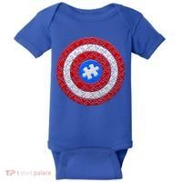 Captain Autism Puzzle Shield Baby Bodysuit thumb 0