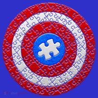 Captain Autism Puzzle Shield Toddler T-Shirt thumb 4
