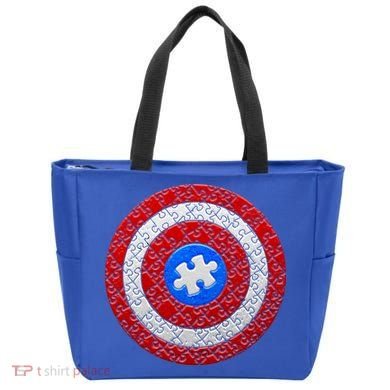 Captain Autism Puzzle Shield Bag