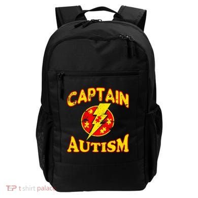 Captain Autism Superhero Logo Backpack