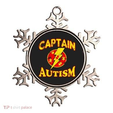 Captain Autism Superhero Logo Ornament