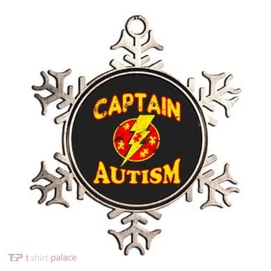 Captain Autism Superhero Logo Ornament