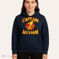 Captain Autism Superhero Logo Hoodie thumb 5