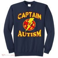 Captain Autism Superhero Logo Sweatshirt thumb 0