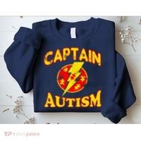 Captain Autism Superhero Logo Sweatshirt thumb 2