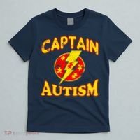 Captain Autism Superhero Logo T-Shirt thumb 5