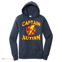 Captain Autism Superhero Logo Women's Hoodie thumb 0