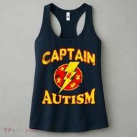 Captain Autism Superhero Logo Women's Tank Top thumb 3