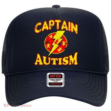 Captain Autism Superhero Logo Hat
