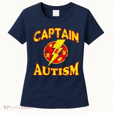 Captain Autism Superhero Logo Women's T-Shirt