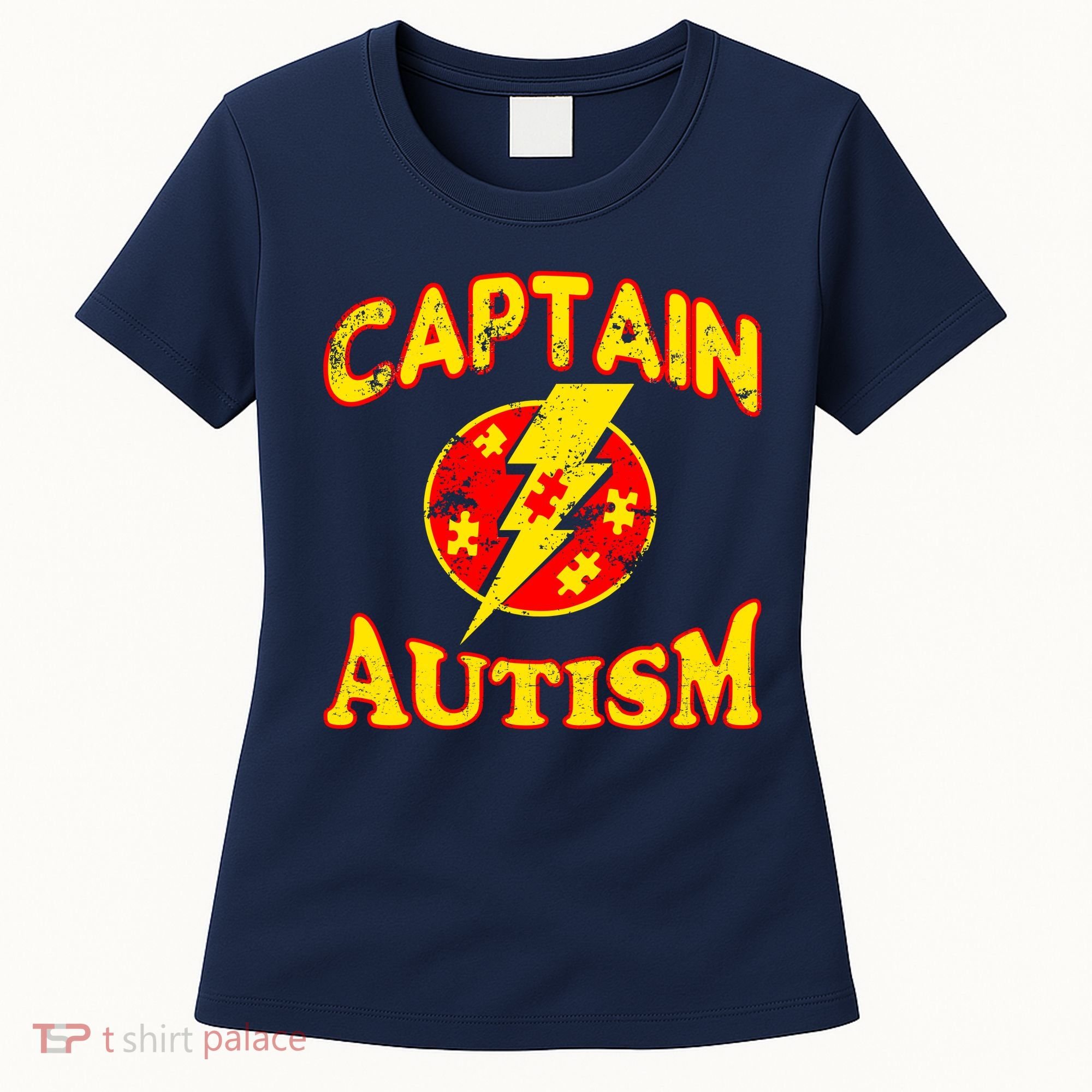 Captain Autism Superhero Logo Women's T-Shirt