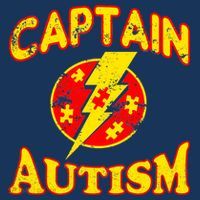 Captain Autism Superhero Logo Kids T-Shirt thumb 4