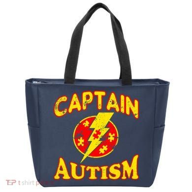 Captain Autism Superhero Logo Tote Bag