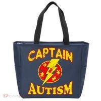 Captain Autism Superhero Logo Tote Bag thumb 0