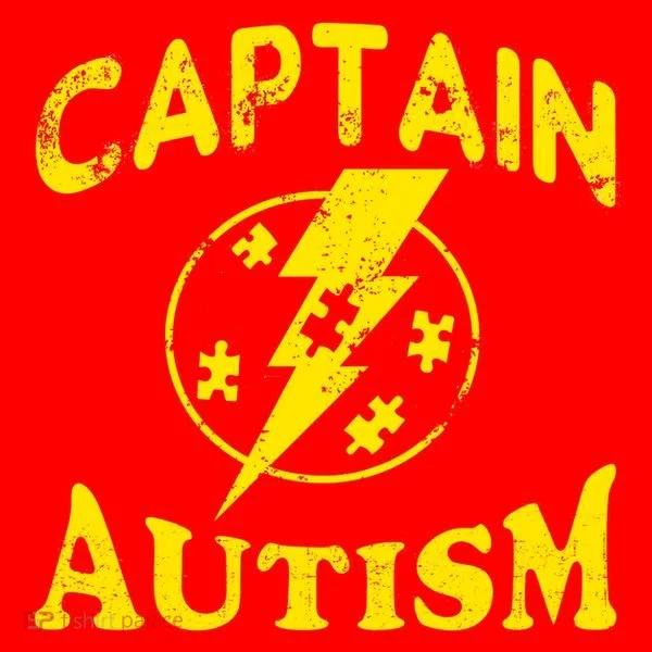 Captain Autism Superhero Logo Santa Hat