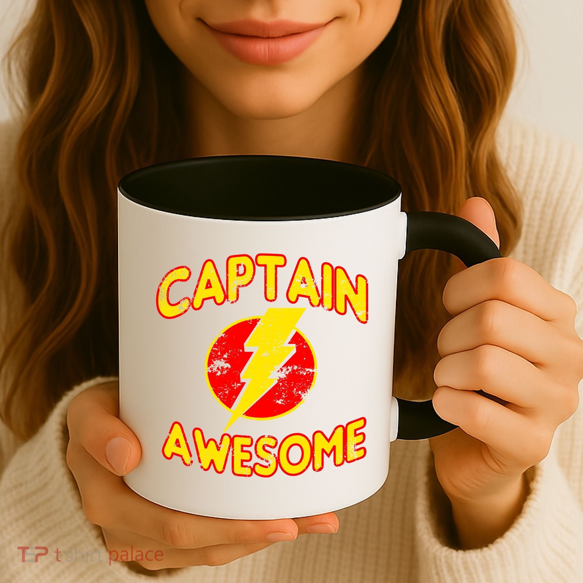 Captain Awesome Comic Logo Coffee Mug