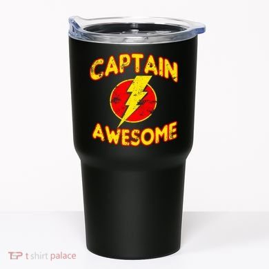 Captain Awesome Comic Logo Tumbler