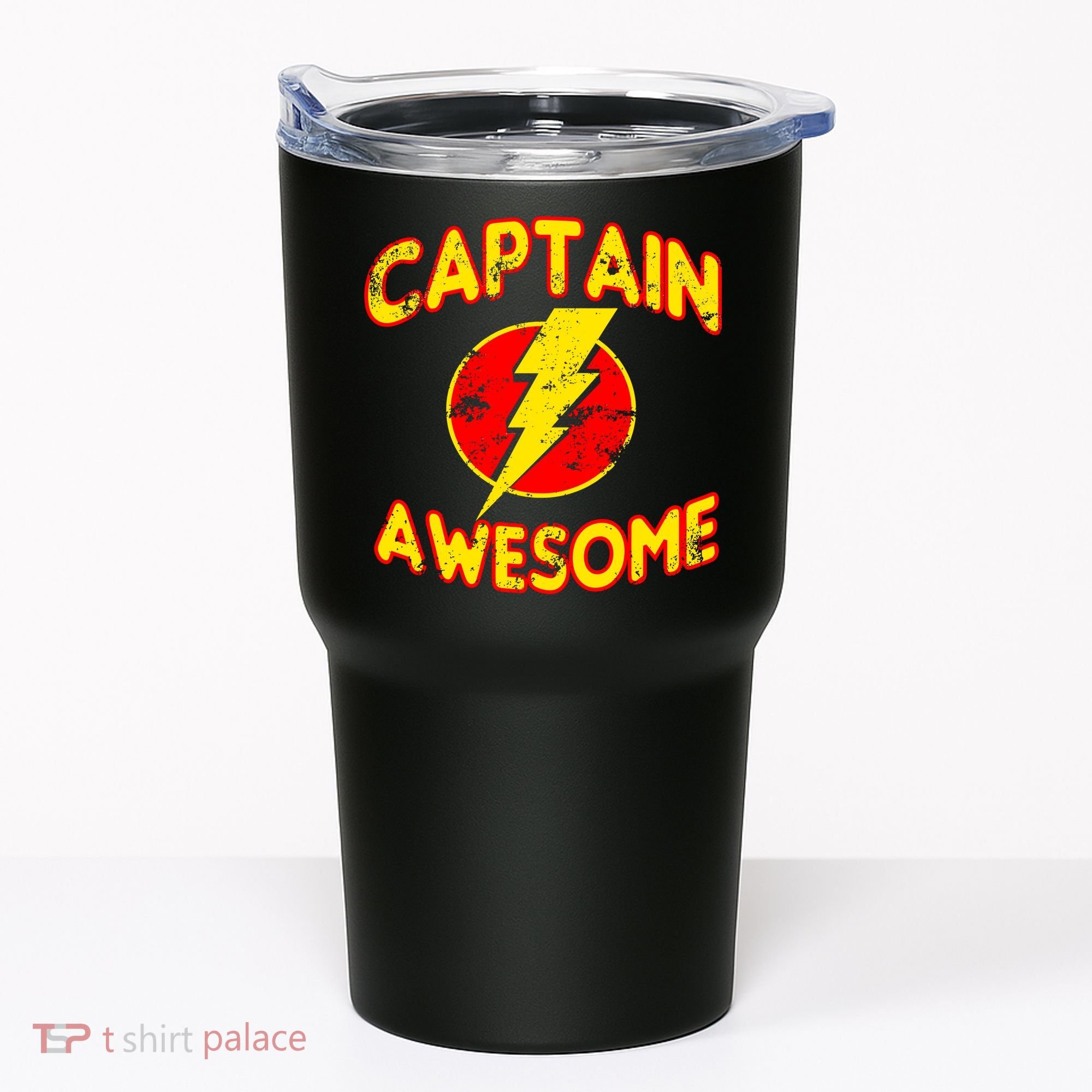 Captain Awesome Comic Logo Tumbler