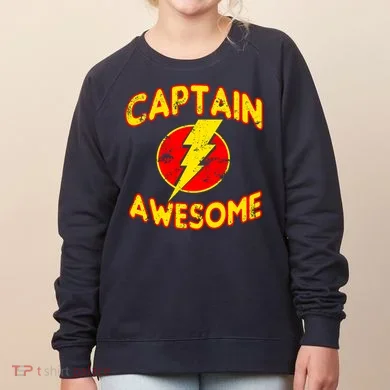 Captain Awesome Comic Logo Women's Sweatshirt