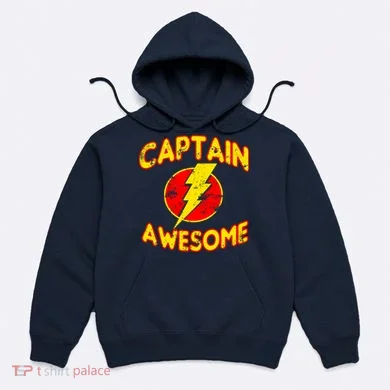 Captain Awesome Comic Logo Hoodie