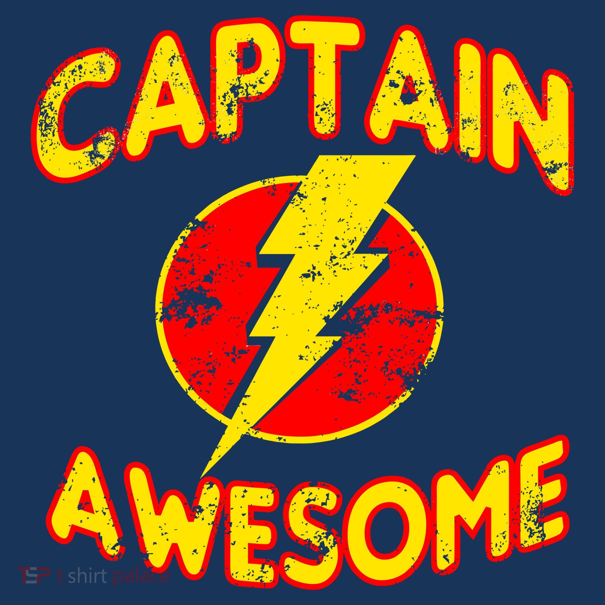 Captain Awesome Comic Logo Long Sleeve Shirt