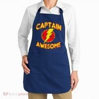 Captain Awesome Comic Logo Apron thumb 2