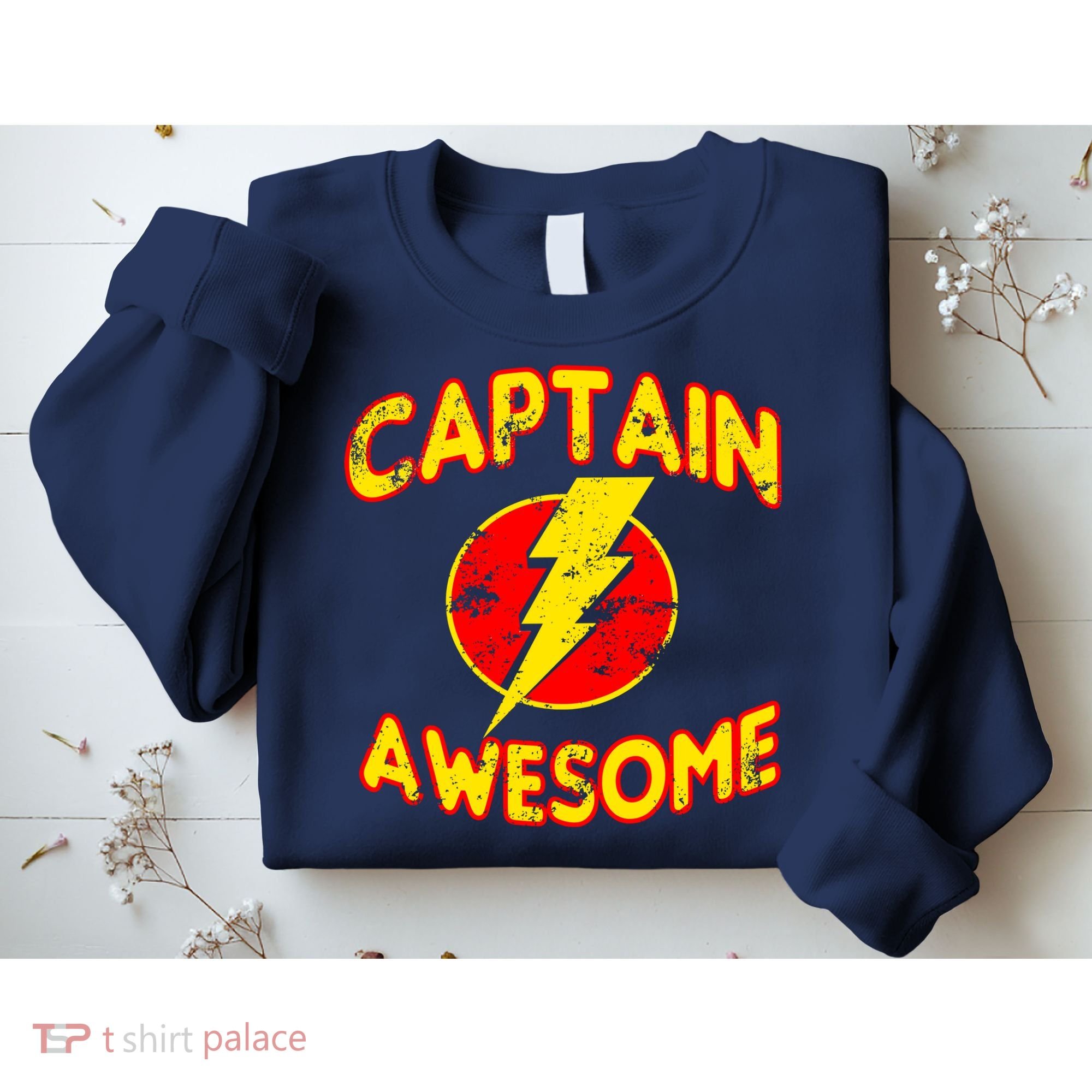 Captain Awesome Comic Logo Sweatshirt