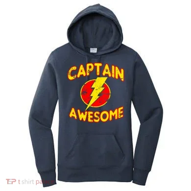 Captain Awesome Comic Logo Women's Hoodie